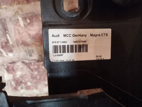 OEM 8F0871349D Atuador da Dobradiça Teto Esquerdo Audi A5 image 5