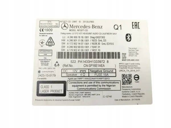 Mercedes CD Navigationsradio OEM A2469007818 image 4
