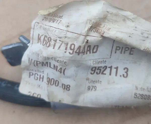 Voorste rechter remslang Jeep Wrangler (JK) 2011- OEM 68171944AD image 2