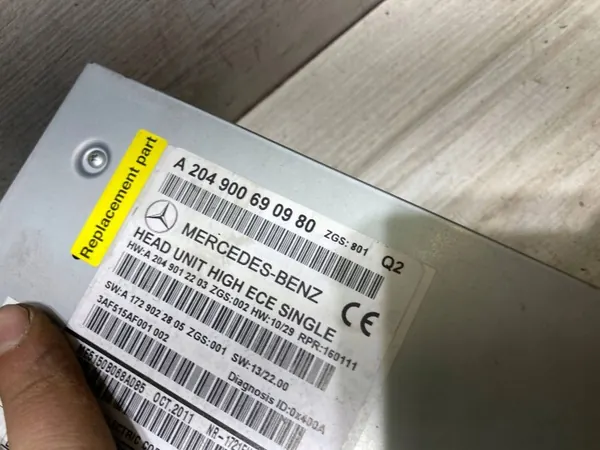 Rádio Navi Mercedes W204 OEM A2049006909 image 3