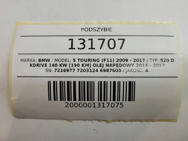 OEM 7216977 Frontscheibenwischerarm-Satz für BMW 5 F10/F11 image 10