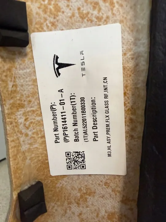 Tesla Model 3 Dachhimmel OEM 1090076-00-H Gebraucht image 7