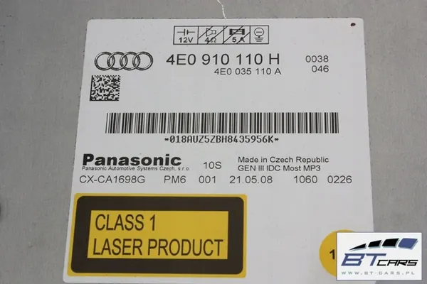 Audi CD-vaihtaja OEM bt-cars-9167 A4 A5 A6 A8 Q5 Q7 image 10