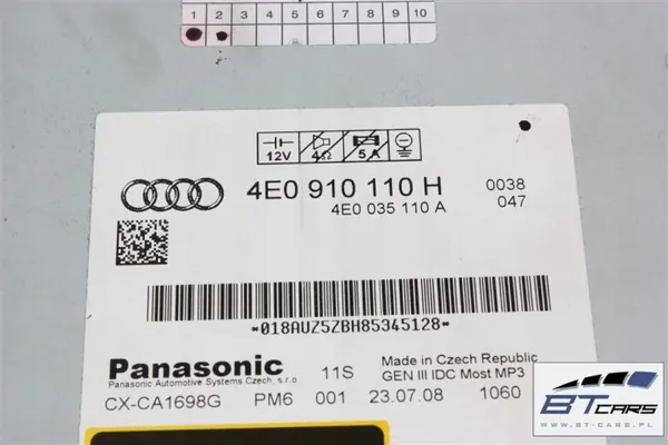 Audi CD-vaihtaja OEM bt-cars-9167 A4 A5 A6 A8 Q5 Q7 image 7
