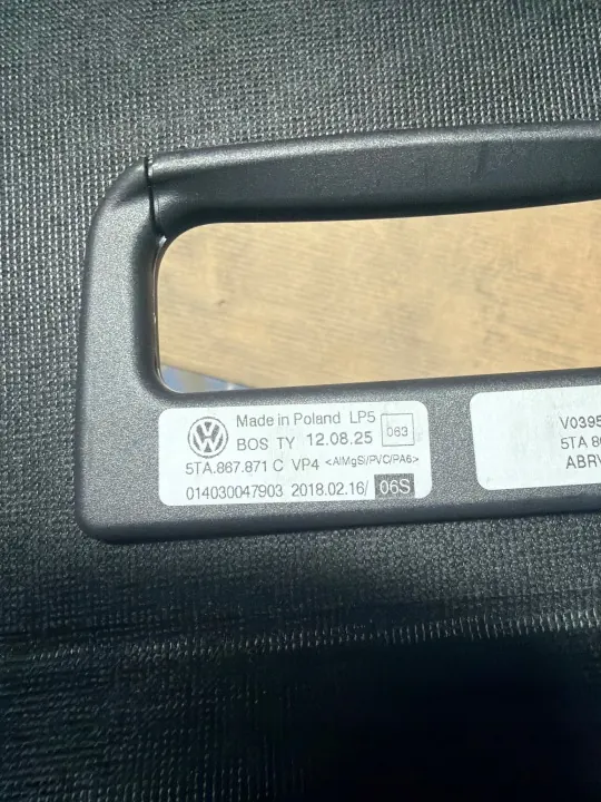 VW Touran II kofferbakgordijn OEM 5TA867871C image 6