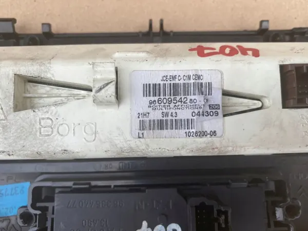 Écran d'affichage Peugeot 407 OEM 9660954280 2004-2008 image 3
