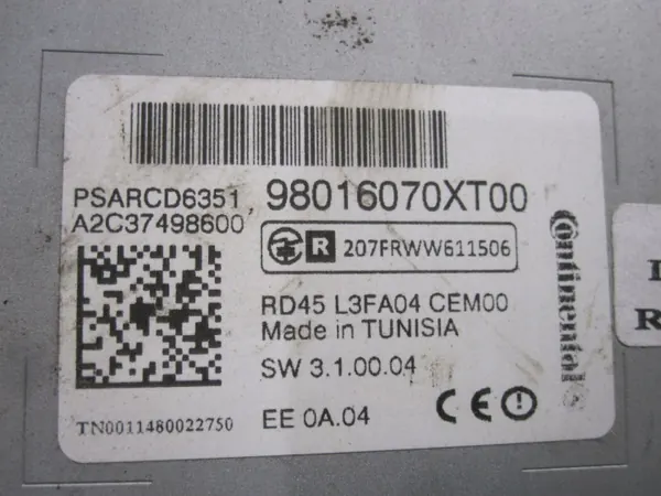 CITROEN DS3 12r Radio CD OEM 98016070XT - Gebraucht image 7