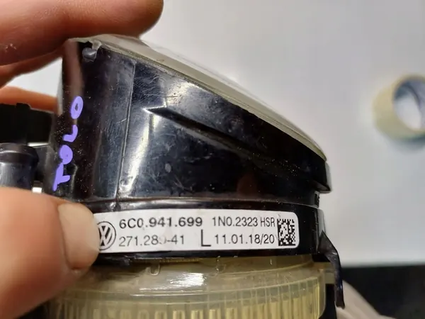 VW POLO V LIFT FAROL HALÓGENO ESQUERDO 2 LÂMPADAS image 4