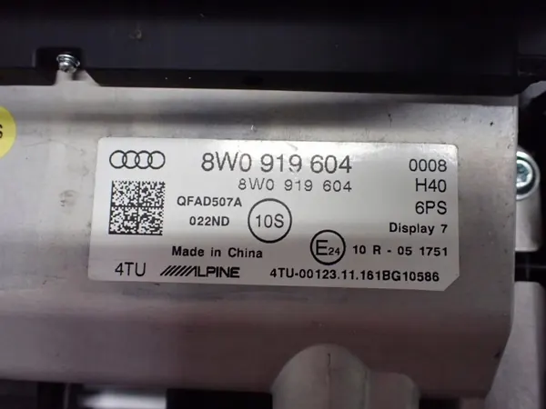 OEM 8W0035193E Navigaattoradio Audi A4 B9:lle image 4