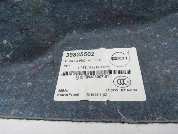 Bagageutrymmets klädsel Volvo S90 V90 image 9