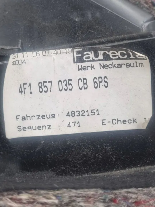 Compartiment tableau de bord Audi A6 S6 C6 OEM 4F1857035CB image 5