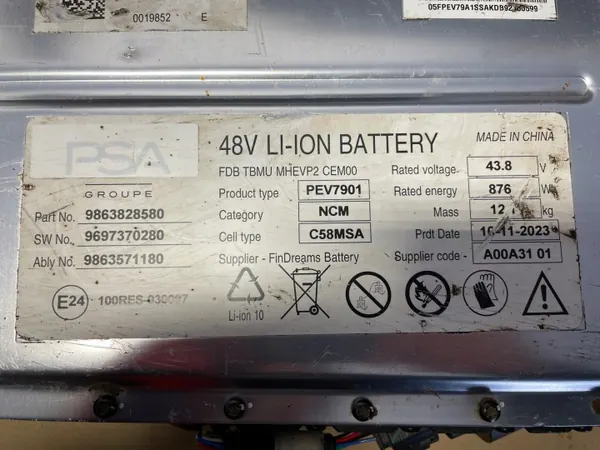 Gebrauchte Ford OE Batterie OEM 9863828580 9697370280 image 6