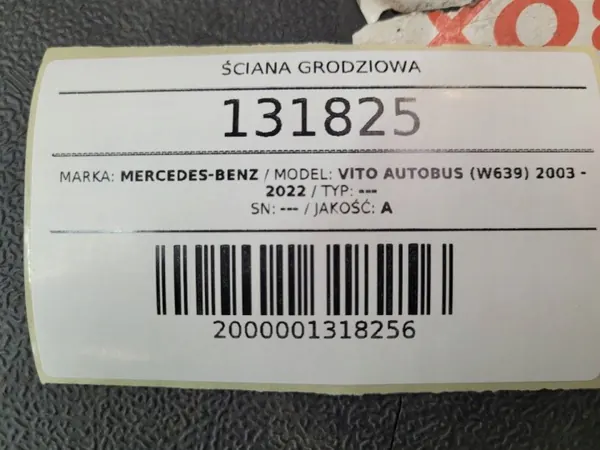 OEM AUST131825 Väliseinä Mercedes Vito W639:lle image 7