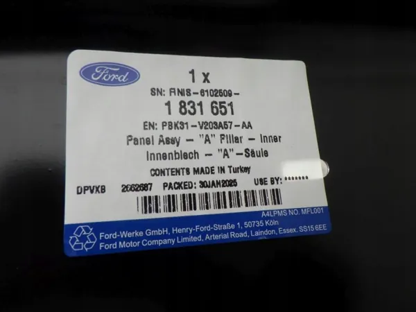 Pilar esquerdo FORD TRANSIT MK8 14- OEM PBK31-V203A57-AA image 4