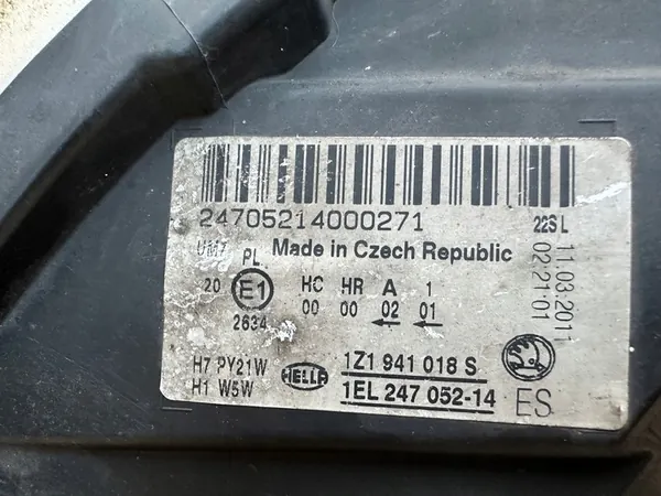 Oikea Ajovalo SKODA OCTAVIA II LIFT 1Z1941018S image 10