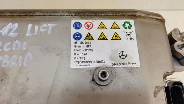 Batería HV Mercedes-Benz OEM A2129027206 Usada image 7