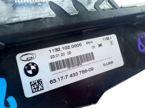 BMW G20 G21 Halogen LED Höger Fram OEM 7433788 image 3