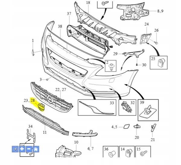 Volvo V40 etumerkki OEM 31425821 image 2