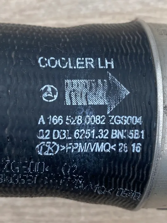 Intercooler Slang Mercedes Benz W166 - A1665280082 image 3