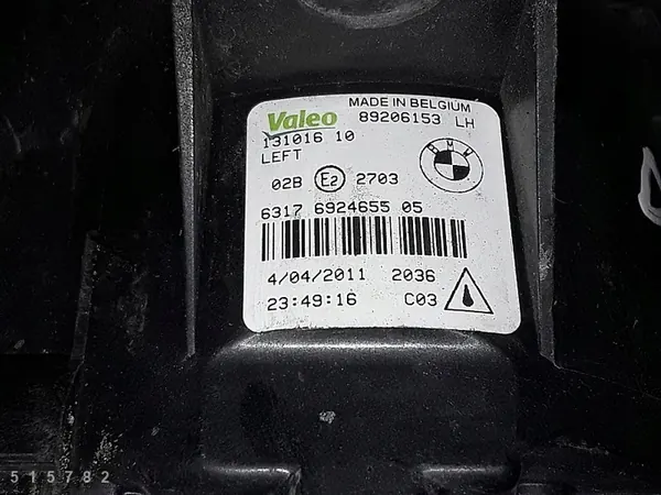 Farol de neblina BMW X1 E84 2011 OEM 89206153 image 6