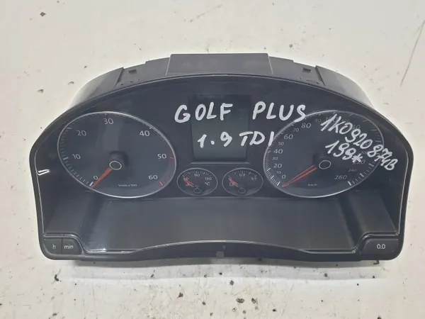 Instrumentpanel VW Golf Plus 1.9 TDI OEM 1K0920874B image 2