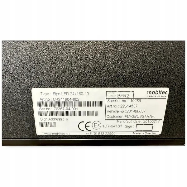 LED24X160-10 VOLVO Zielanzeige Bus, vorne image 1