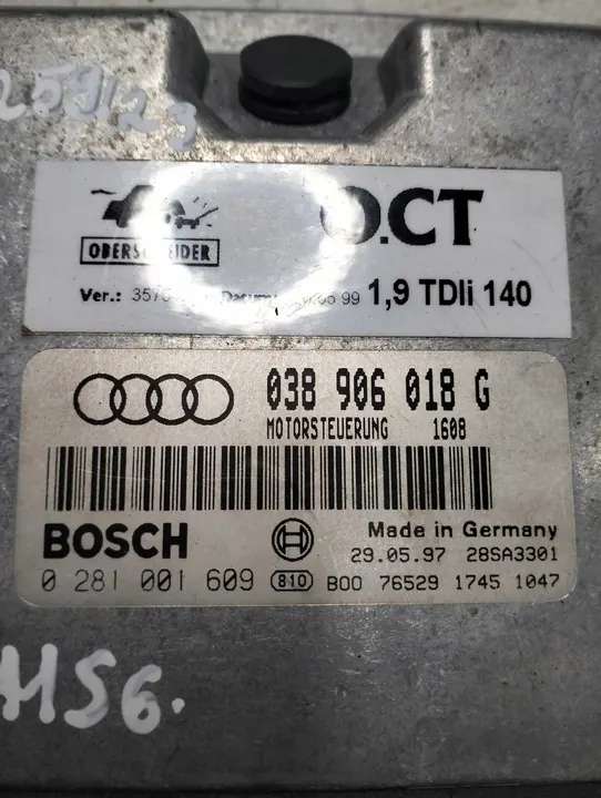 Moottorinohjain AUDI A6 C5 1.9 TDI 0281001609 image 5