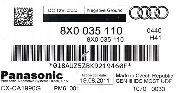 OEM 8X0035110 CD-Wechsler Leser für Audi A4 A5 A7 Q5 RS5 image 3
