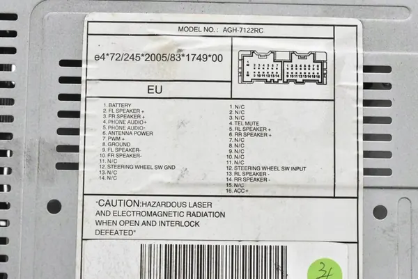 CD Radio Player AUX MP3 RDS Chevrolet Captiva 06-11 image 7