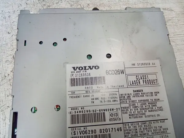 Trocador CD/DVD Volvo XC90 2008 OEM 31260536 image 4