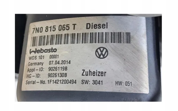 Webasto Standheizung OEM 7N0815065T für VW/SEAT image 4