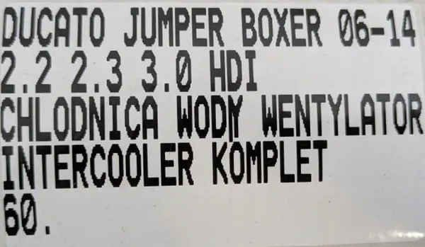 Ducato Boxer Jumper 06- Kylarrubrik Fläkt image 10