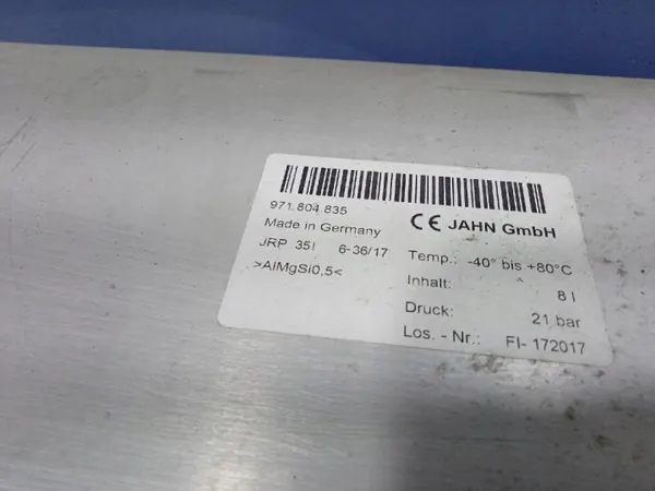 Porsche ilma-akkumulaattorisäiliö OEM 971804835 image 5