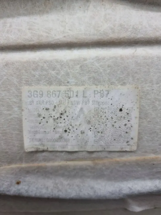 Begagnad Volkswagen OE takklädsel 3g9867501l image 10
