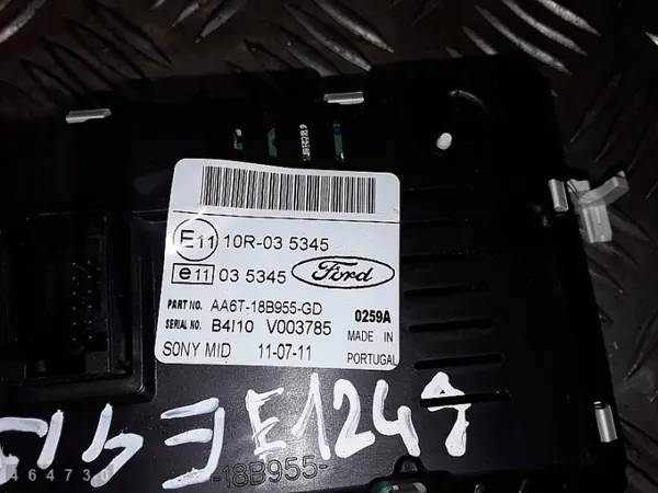 Écran d'affichage Ford Fiesta OEM AA6T18B955GD image 3