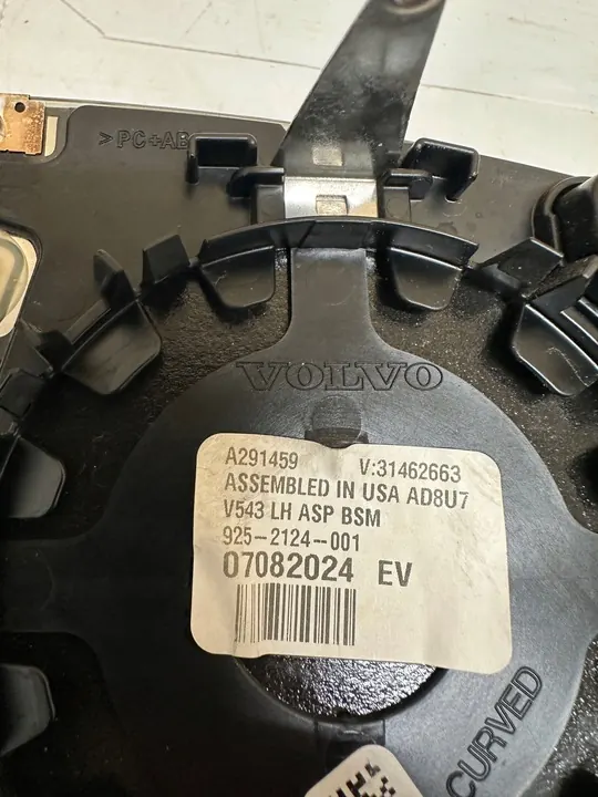 VOLVO XC60 Vasemmanpuoleinen Lämmitettävä Peililasi 2017-2022 OEM image 4