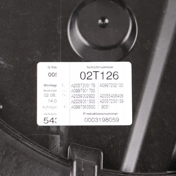 Suporte de Vidro Elétrico Mercedes W205 Esquerdo Frontal A2057204923 image 7