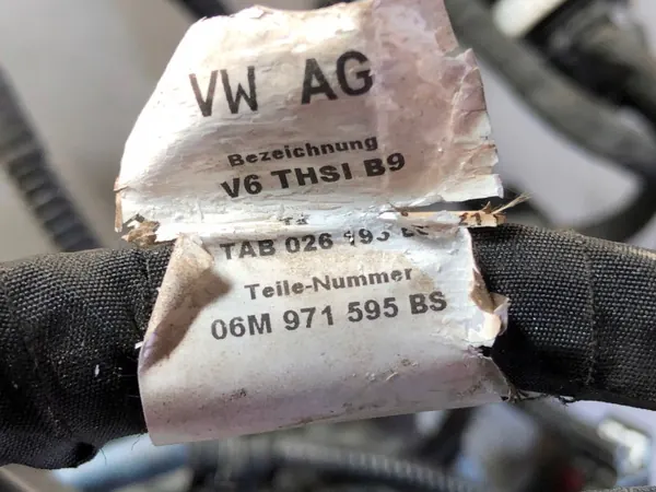Cableado Motor OEM 06M 971 595 BS para Audi RS5 image 9