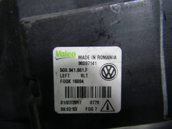 VW Golf VII lift halógeno esquerdo dianteiro 5G0941661F image 7