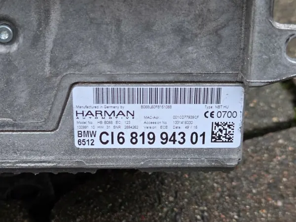 BMW NBT HU T8GB067 6819943 Radio Navigatie Lezer image 7