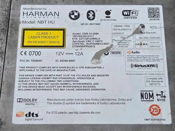 BMW NBT HU T8GB067 6819943 Radio Navigatie Lezer image 8