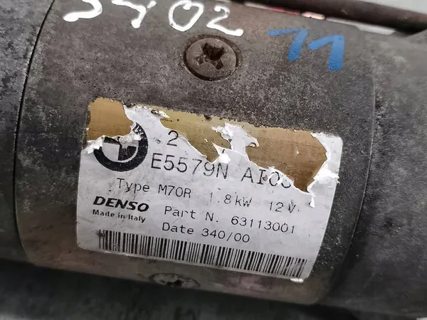Motor de arranque BMW E46 2.0 D 320d E5579N 63113001 DENSO image 8