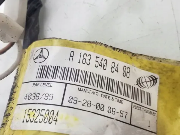 Mercedes ML W163 baklucka kablage OEM A1635408408 image 4