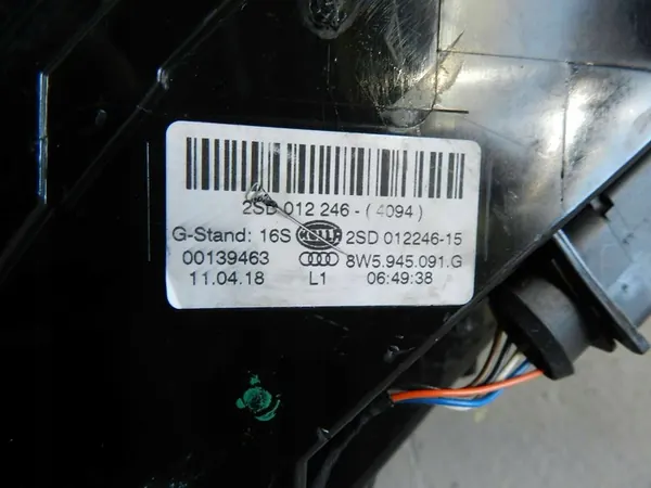 AUDI A4 B9 8W SEDAN 15-19 LUZ LED TRASERA IZQUIERDA 8W5945091G image 6