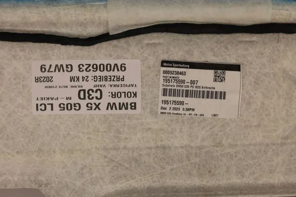 BMW X5 G05 LCI Panoramadakbekleding OEM 5A70A18 image 8
