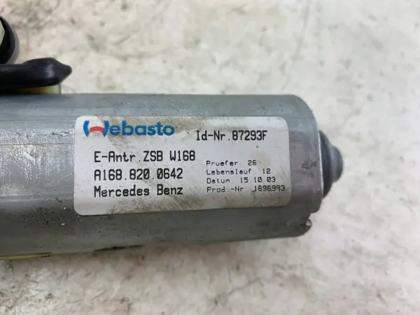MOTOR DE TECHO SOLAR MERCEDES W168 A168820642 image 6