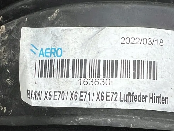 Luftfjädringspåse BMW X5 E70 OEM BMW X5 E70 PODUSZKA PNEUMATYCZNA MIECH TYK...X image 5