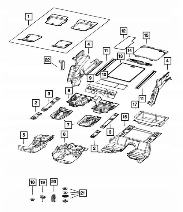Fondo de maletero Jeep OE para Wrangler JK - Usado image 4