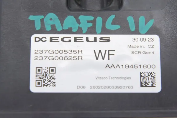 Module AdBlue Renault OEM 237G00535R - Trafic image 4