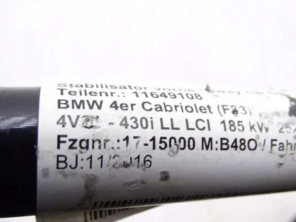 BMW 4 F33 Cabrio Etu Stabilointitanko 22mm OEM image 4